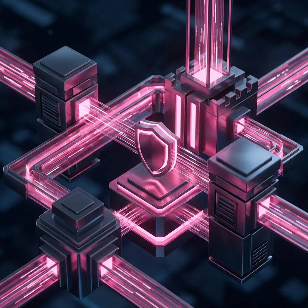 Équipe d'agents IA collaborant sur un workflow complexe - métaphore d'orchestration multi-agents